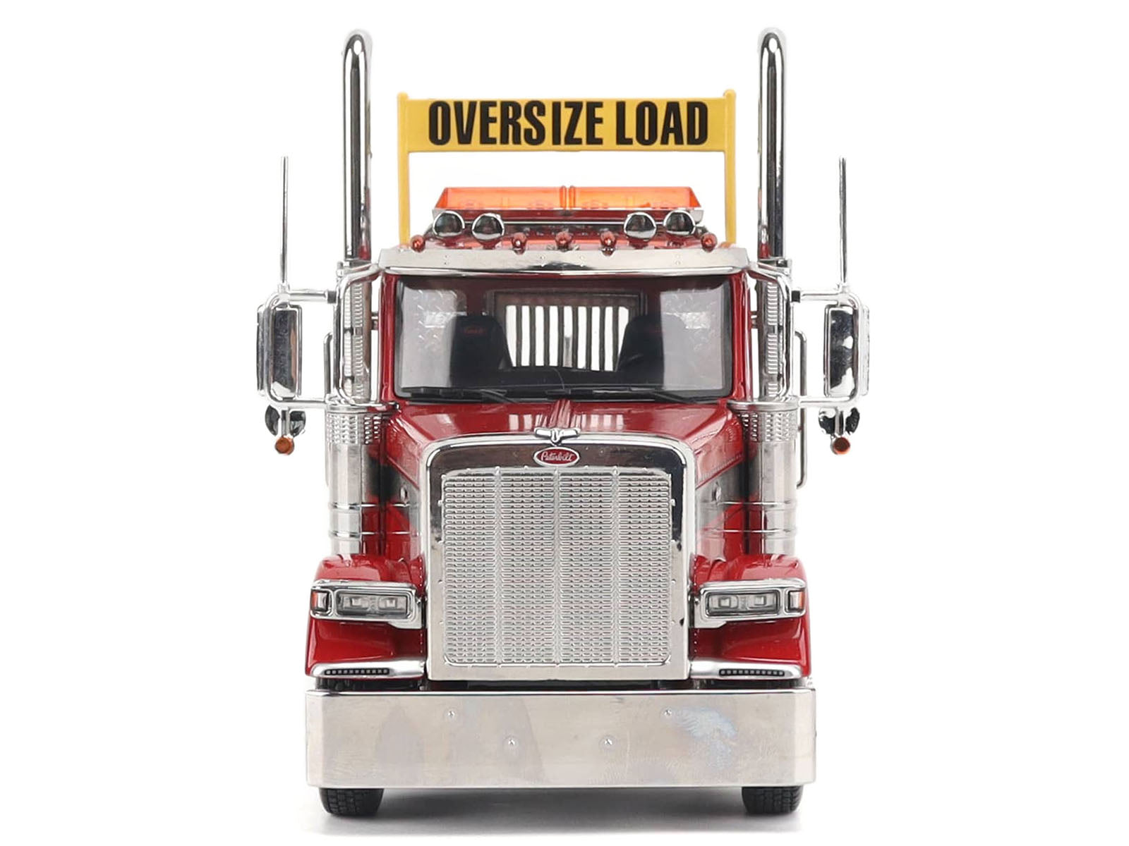 Peterbilt 589 Tandem-Axle Truck Tractor with Day Cab Legendary Red "Transport Series" 1/32 Diecast Model by Diecast Masters