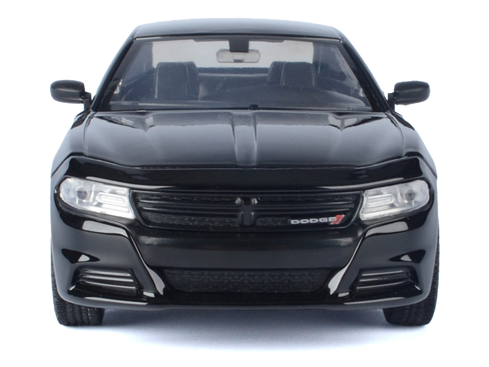 2023 Dodge Charger Pursuit Police Car Black "Custom Builder's Kit - Law Enforcement and Public Service" Series 1/24 Diecast Model Car by Motormax