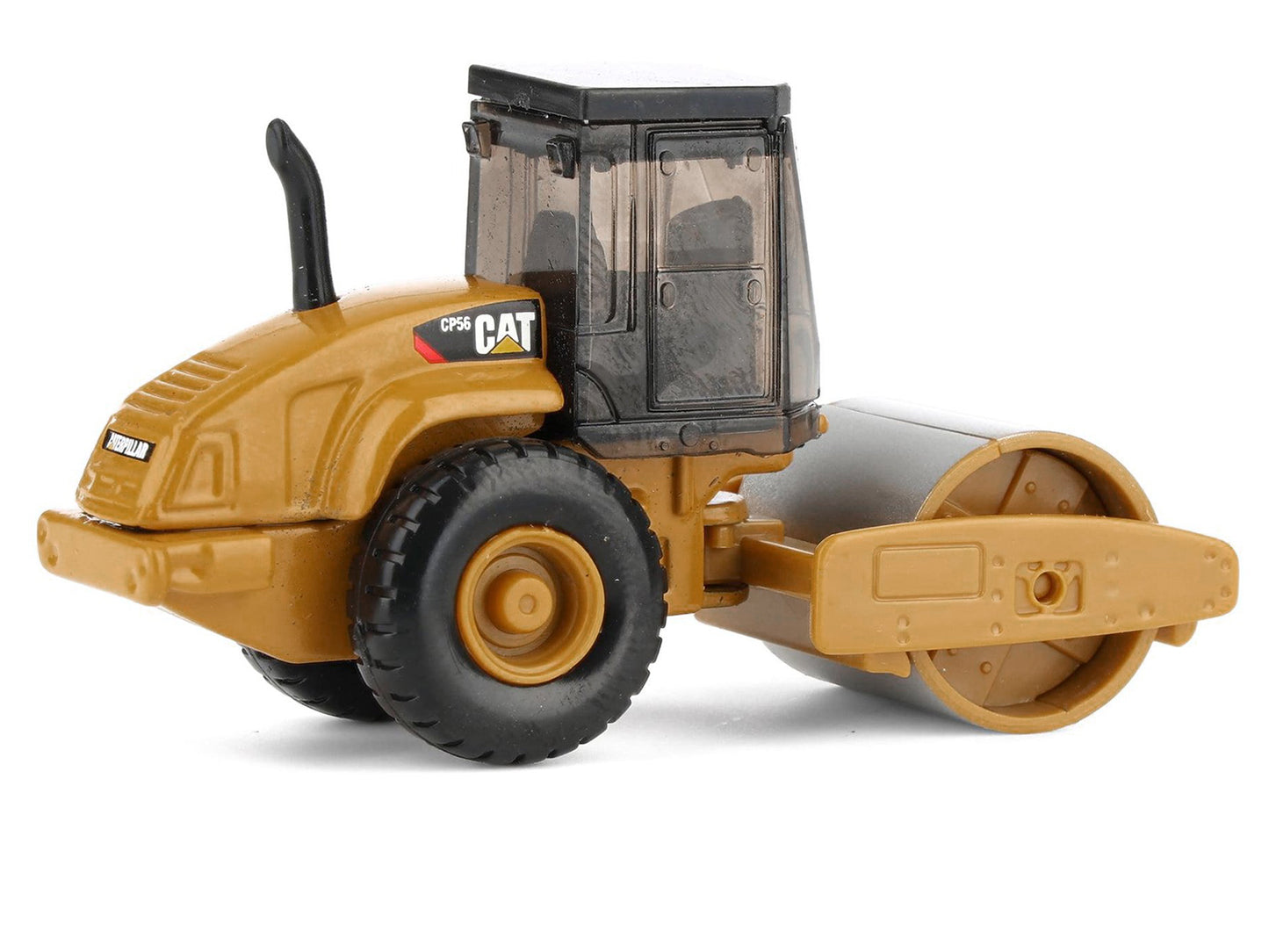 CAT Caterpillar CS56 Roller with Interchangeable Front Attachment Yellow 1/87 (HO) Diecast Model by Diecast Masters