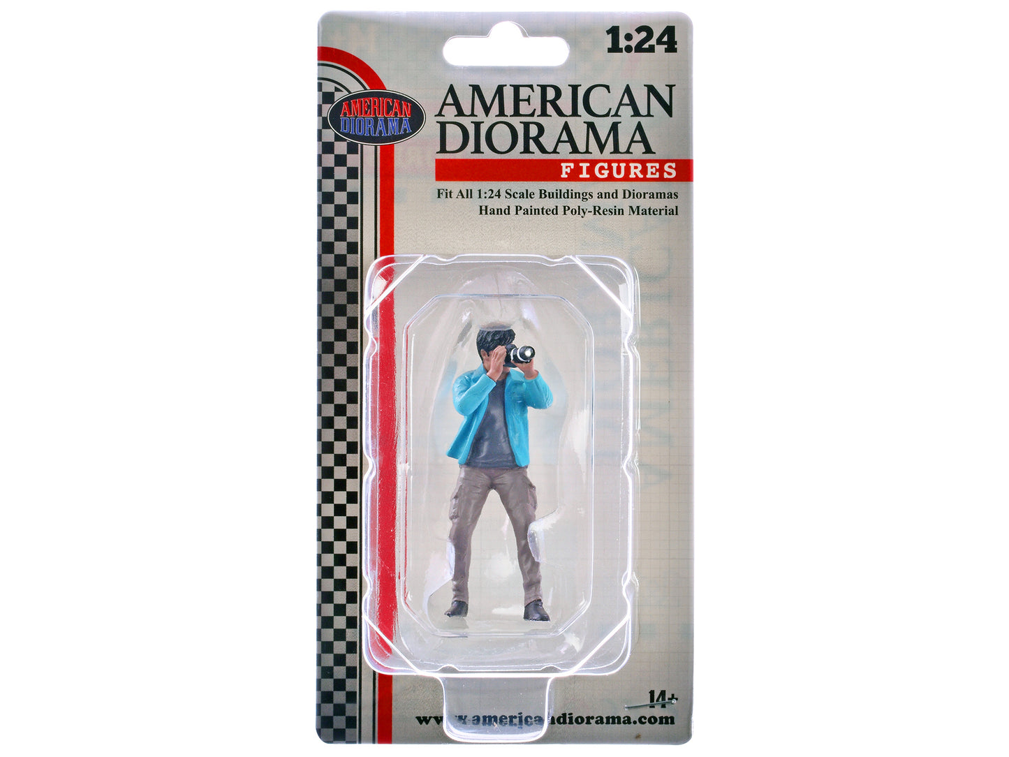"Photographers" Figure #1 for 1/24 Scale Models by American Diorama