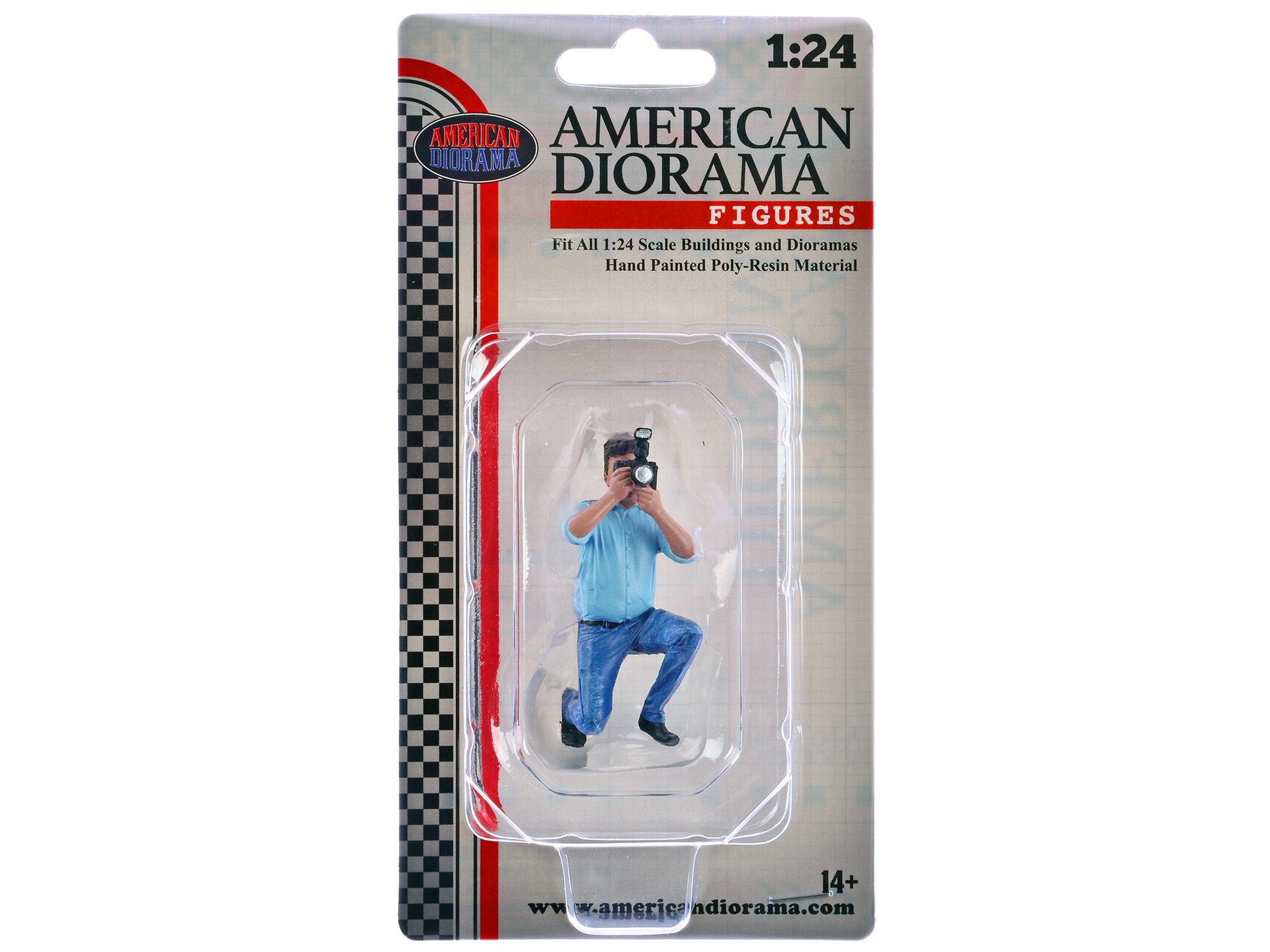 "Photographers" Figure #3 for 1/24 Scale Models by American Diorama