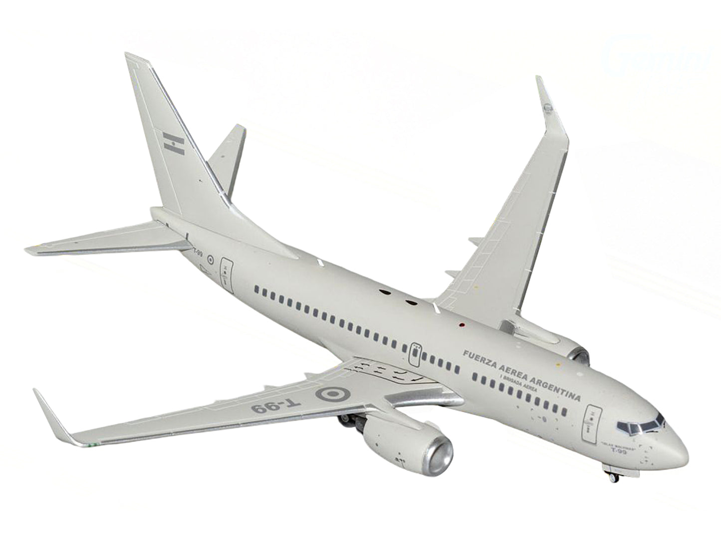 Boeing 737-700 Transport Aircraft "Fuerza Aerea Argentina (Air Force)" (T-99) Gray "Gemini 200" Series 1/200 Diecast Model Airplane by GeminiJets