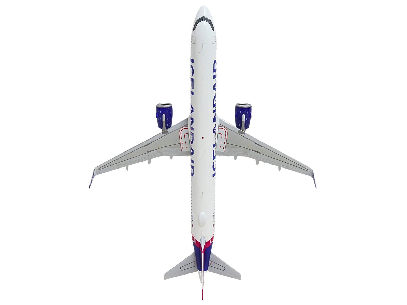 Airbus A321neo Commercial Aircraft "Icelandair" (TF-IAA) White with Blue and Pink Tail "Gemini 200" Series 1/200 Diecast Model by GeminiJets