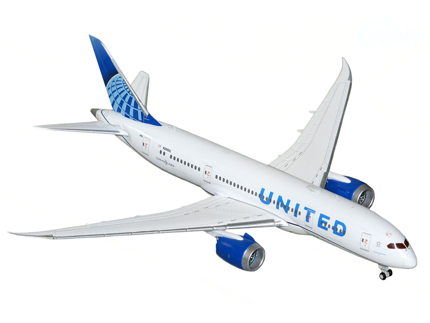Boeing 787-8 Commercial Aircraft "United Airlines" (N26902) White with Blue Tail 1/400 Diecast Model Airplane by GeminiJets