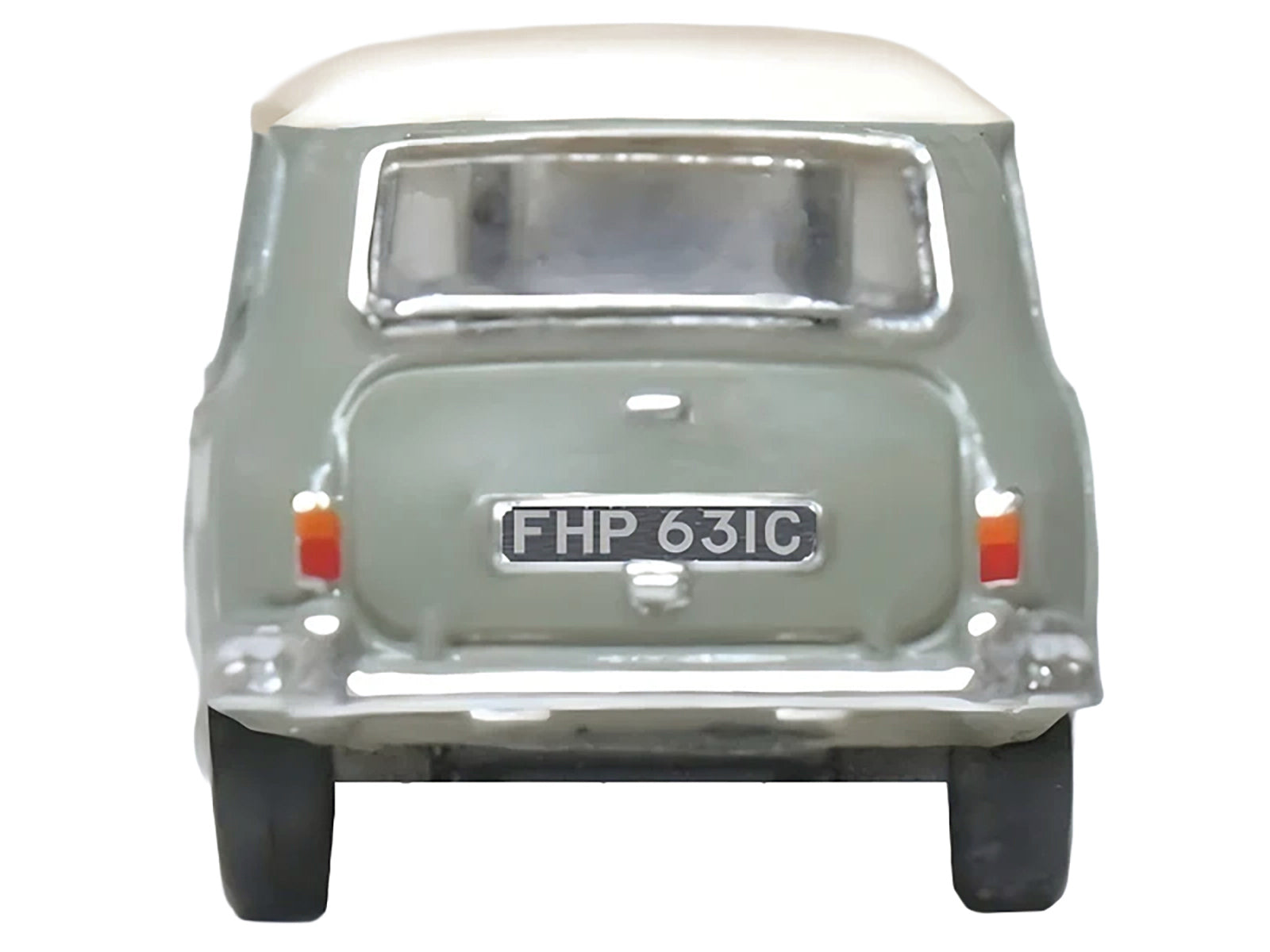 Mini Classic Tweed Gray with Cream Top 1/148 (N) Scale Diecast Model Car by Oxford Diecast