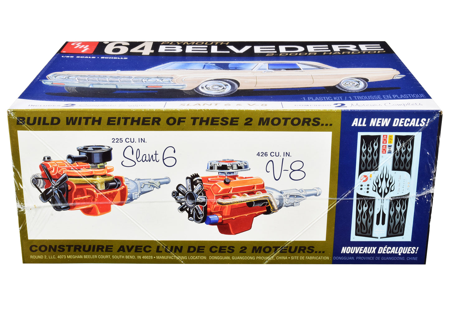 Skill 2 Model Kit 1964 Plymouth Belvedere Coupe Hardtop 1/25 Scale Model by AMT