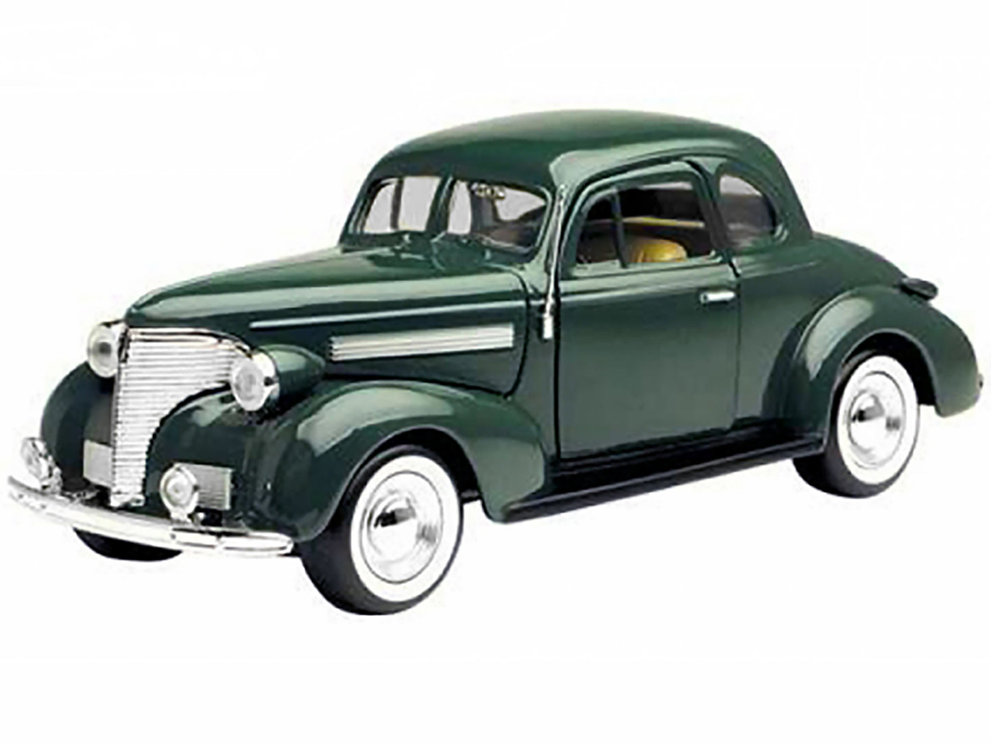 1939 Chevrolet Coupe Green 1/24 Diecast Model Car by Motormax
